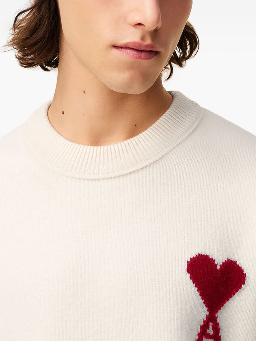 adc crewneck sweater man off-white - AMI PARIS - d — 2